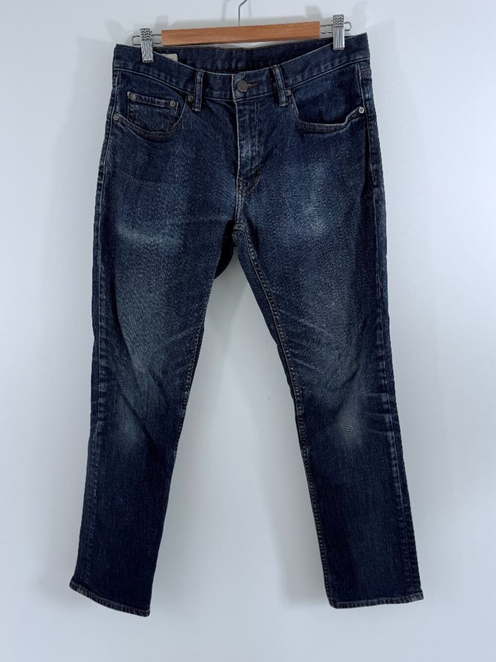 Banana Republic Men's Skinny Jeans Dark Wash Size 32x27 (Tag 32x30 Hemmed)